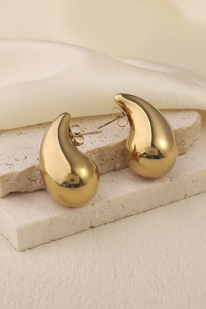 Water Drop 18K Gold Plated Earrings