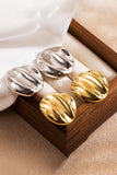 Irregular 18K Gold Plated Round Stud Earrings