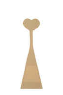 Strapless No Line Reusable Heart Shape Panty - Nude