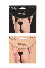 Strapless No Line Reusable Heart Shape Panty - Black