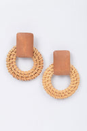Bamboo Earrings - Khaki