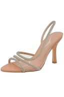 Chiara Allure Embellished High Heels styled on foot additional angle