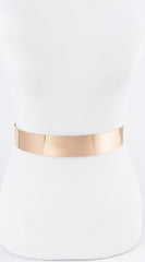 Metal Plate Waist Belt - Gold