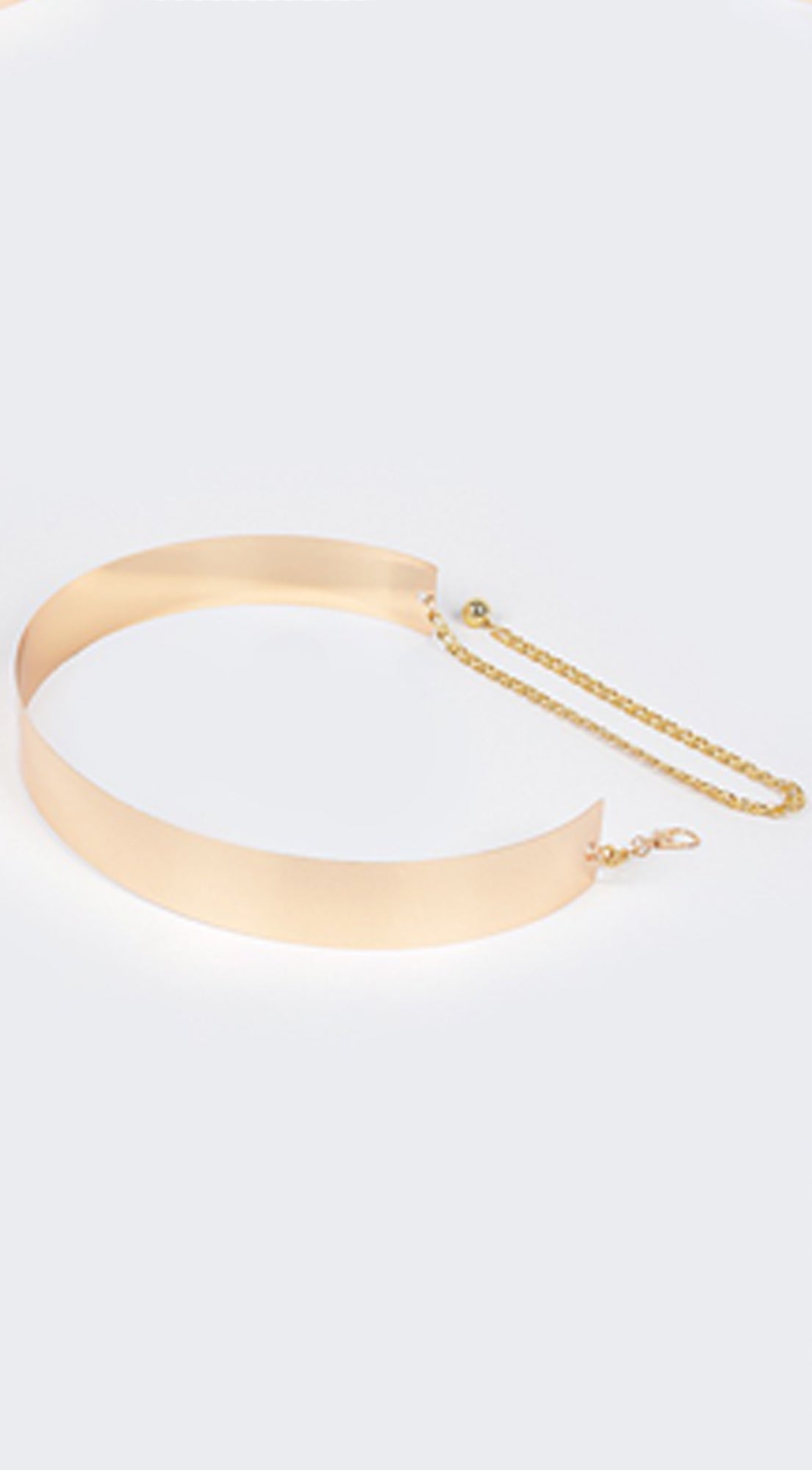 Metal Plate Waist Belt - Gold