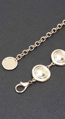 Round Metal Chain Belt - Gold