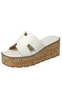 Molly Platform Sandals - White