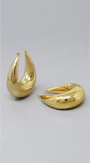 Crescent Elegance Earrings - Gold