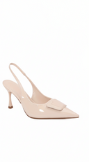 Valentina Sling back Heel - Beige