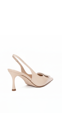 Valentina Sling back Heel - Beige