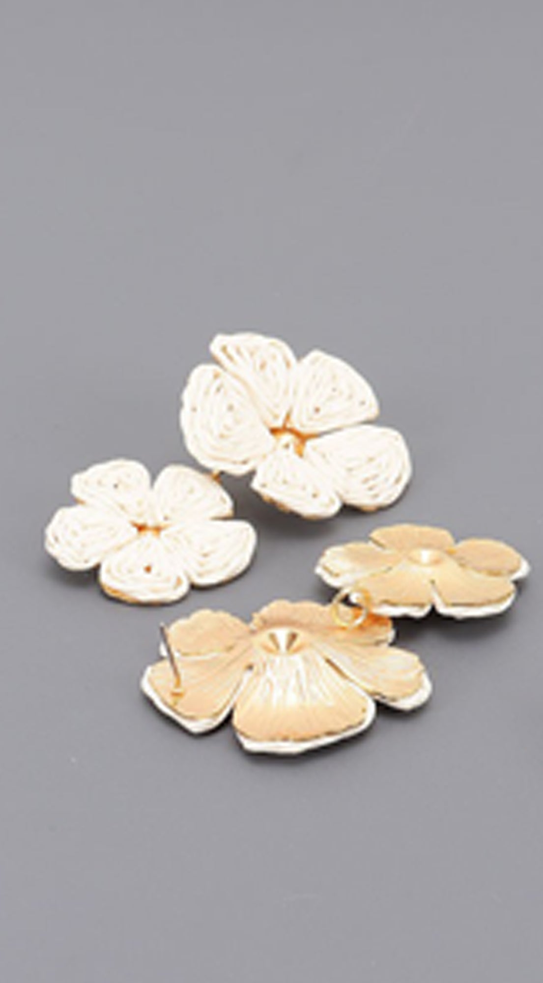 Zia FLower Earrings - Ivory