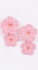 Zia FLower Earrings - Pink