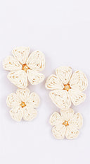 Zia FLower Earrings - Ivory