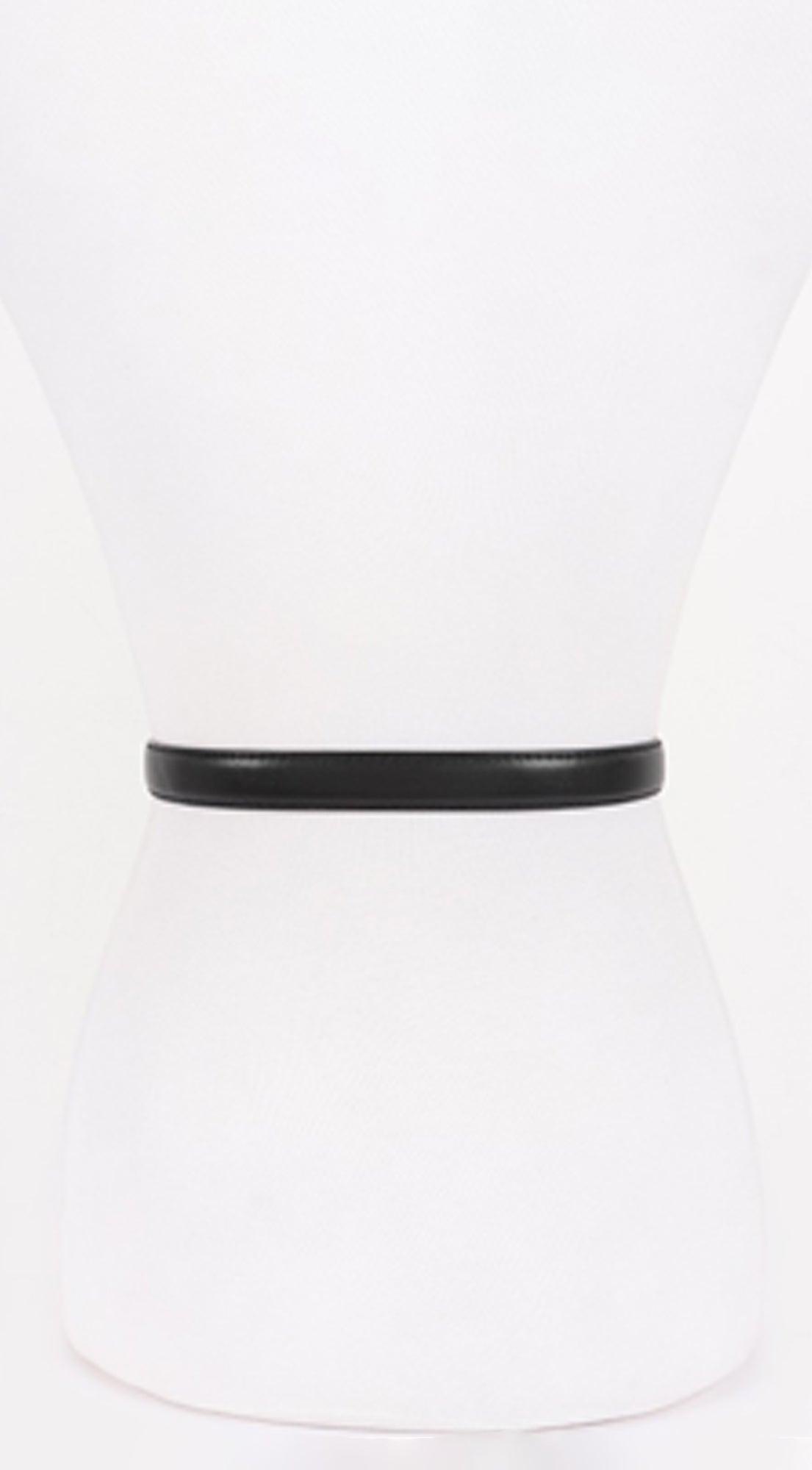 Maya Metal Buckle Faux Leather Belt - Black