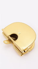 Valentina Faux Leather Bag - Gold