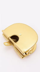 Valentina Faux Leather Bag - Gold