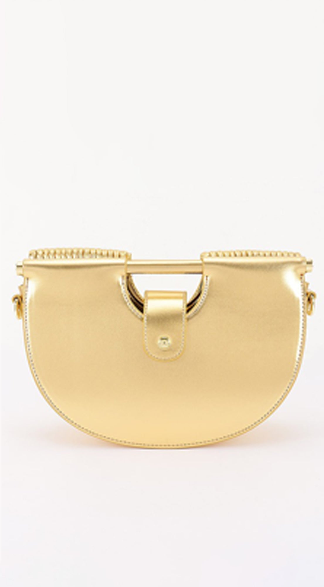 Valentina Faux Leather Bag - Gold