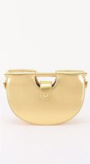 Valentina Faux Leather Bag - Gold