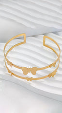 Butterfly Arm Cuff Bracelet- Gold