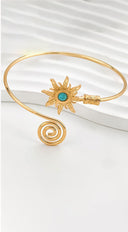Sun Arm Cuff Bracelet- Gold