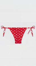 Suzette Polka Dot Ruffle Bikini Set - Red