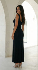 Astra Cut Out Maxi Dress - Black