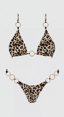 Sahari Leopard Ring Bikini Set - Brown Leopard