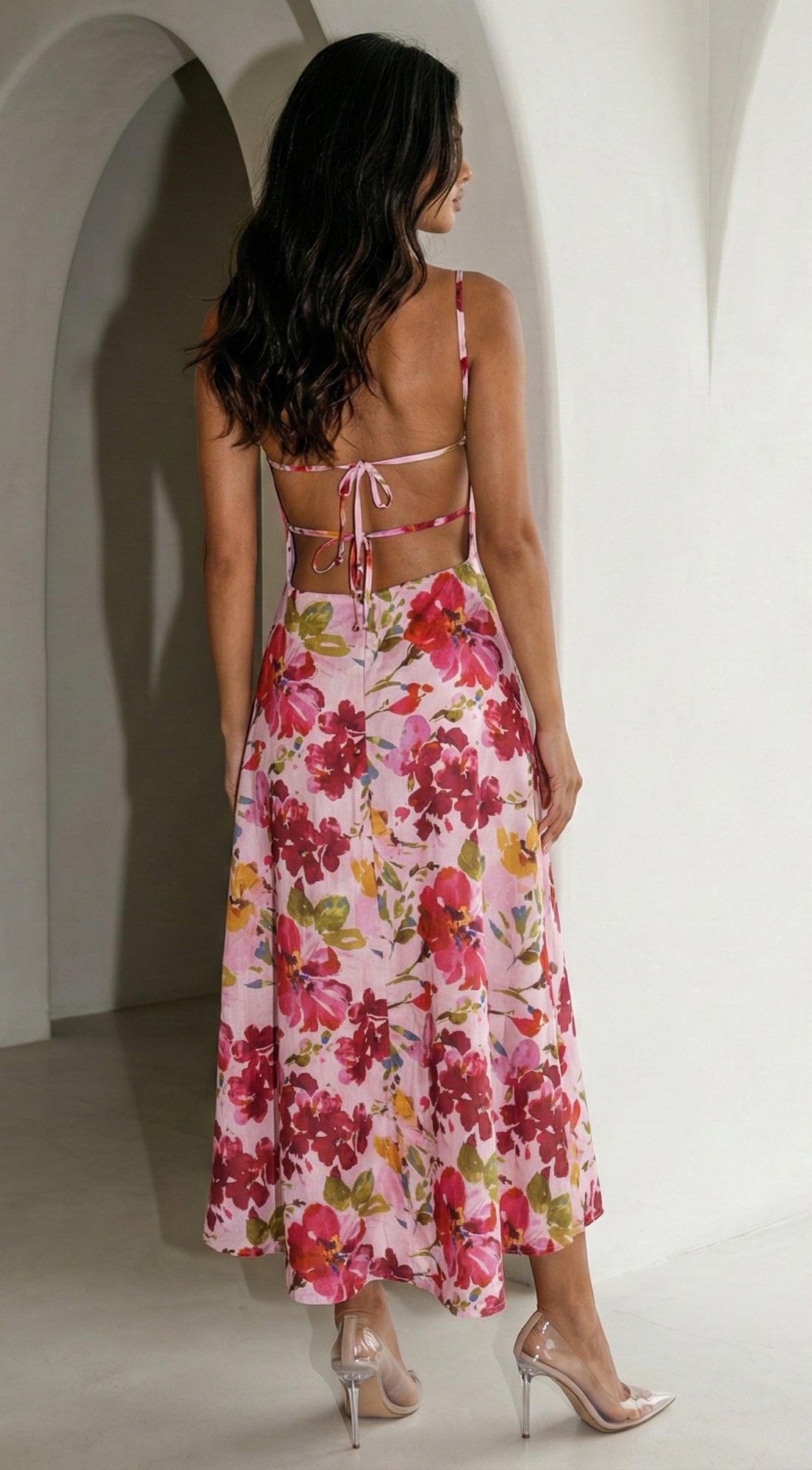 Floréa Bodice Floral Maxi Dress - Pink