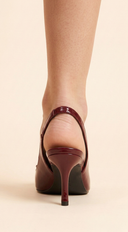 Rihanna Sling back Heel styled on foot product detail