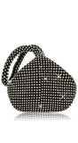Valena Black Rhinestone Evening Purse