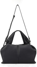 Sophia Lux Soft PU Leather Handbag - Black