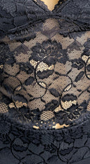 Veylora Lace Halter Top & Mini Skirt Set - Black