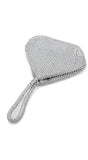Valena Silver Rhinestone Evening Purse
