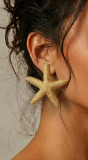 Starfish Earrings - Gold