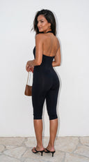 Aura Capri Jumpsuit - Black