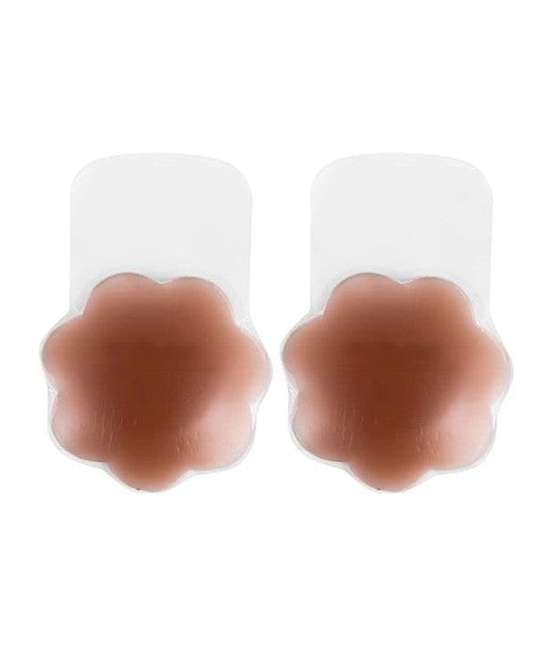 Lift Up Mocha Brown Silicone Reusable Nipple Covers Pasties