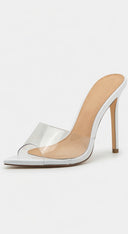 Gia Pointy Toe Heels - White
