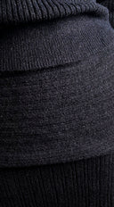 Nuvessa Off Shoulder Sweater & Mini Skirt Set - Black