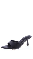 Malina Heeled Mules styled on foot additional angle