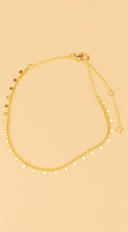 Fai White Gold Dipped Anklet - Gold