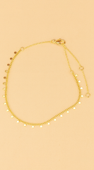Fai White Gold Dipped Anklet - Gold