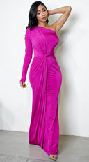 Avyan Maxi Dress - Magenta