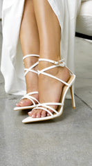 Annabella Strappy Heel - White
