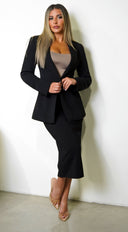 Yara Blazer Jacket - Black