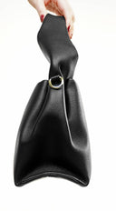 Sophia Lux Soft PU Leather Handbag - Black