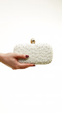 Opal Essence Pearl Clutch - Gold
