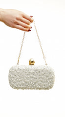 Opal Essence Pearl Clutch - Gold