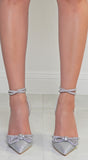 Martina Silver Bow Embellished Heel