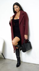 Belvra Classic Trench - Burgundy