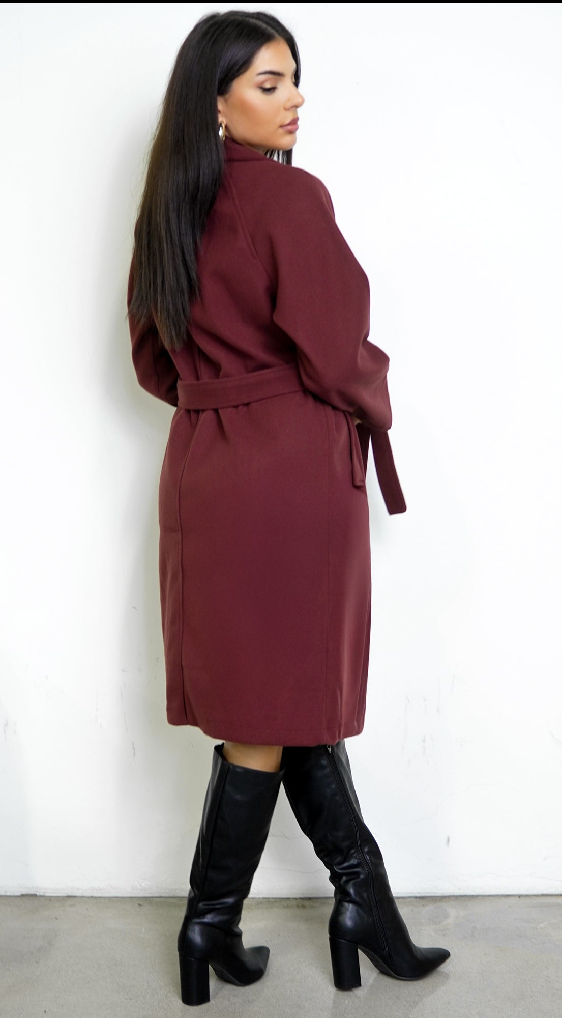 Belvra Classic Trench - Burgundy
