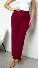 Rivane Pants - Burgundy